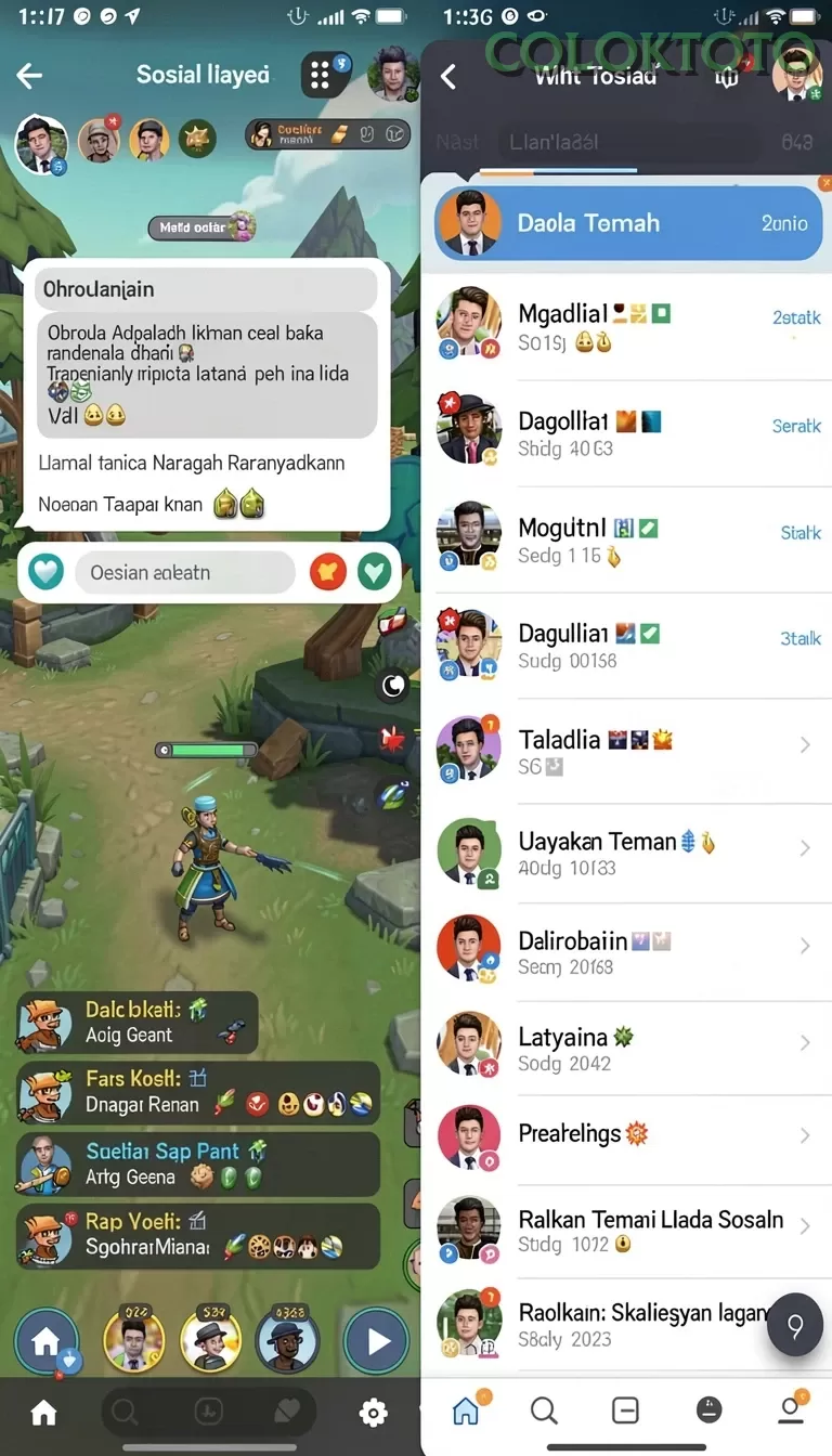 Cuplikan layar S13 — menu navigasi
