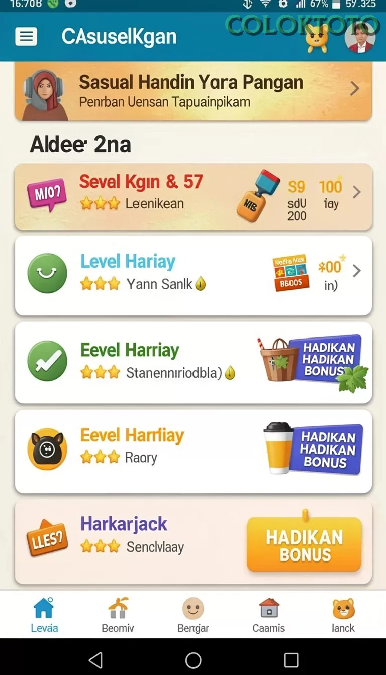 Cuplikan layar ANDARA88 — halaman utama